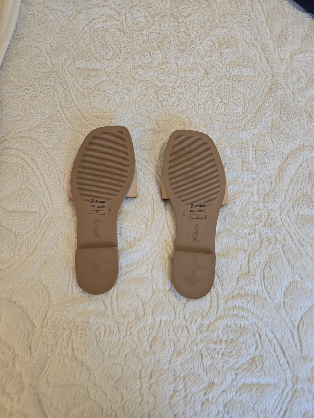 Tan Slide Sandals - Picture 2 of 5